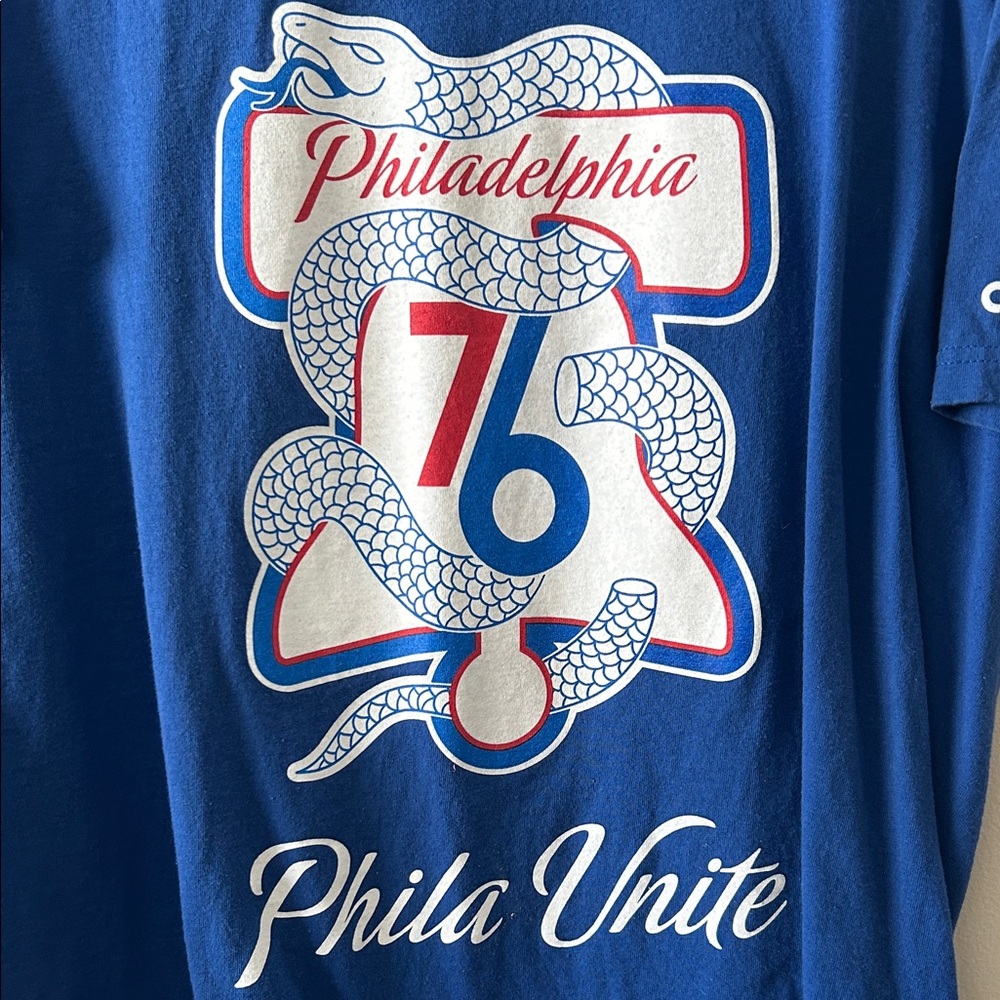 Adidas Blue Philadelphia 76ers Playoff T-Shirt